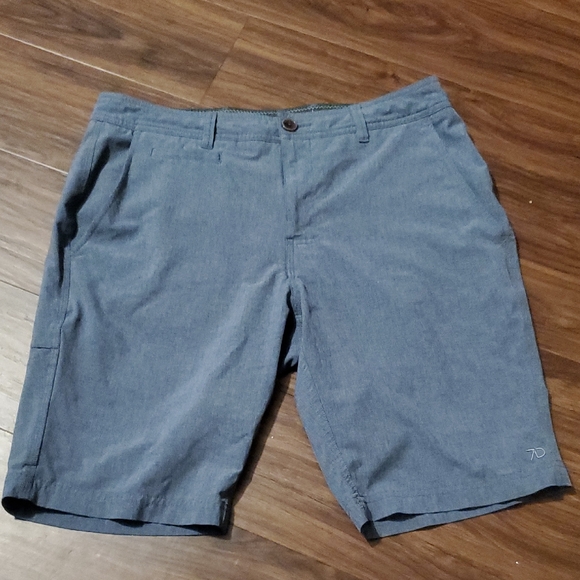7 Diamonds Other - 7 Diamonds Steel Blue Men's Flat Front Shorts